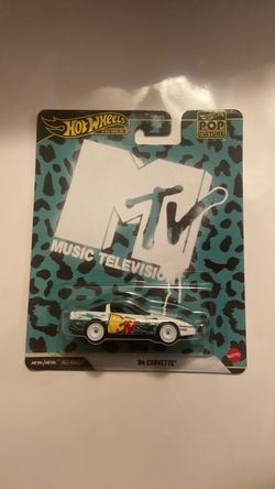 Hot Wheels Premium Pop Culture MTV 84 Corvette Diecast Car 1:64
