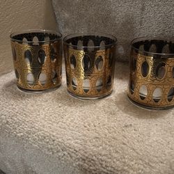 Vintage mcm culver glassware