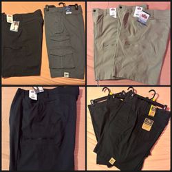 Men’s wrangler short beige sz 32 bkack 36 and 34