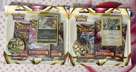 Set of 2 - Pokemon Lost Origin 3 pack blisters [Weavile, Regigigas]