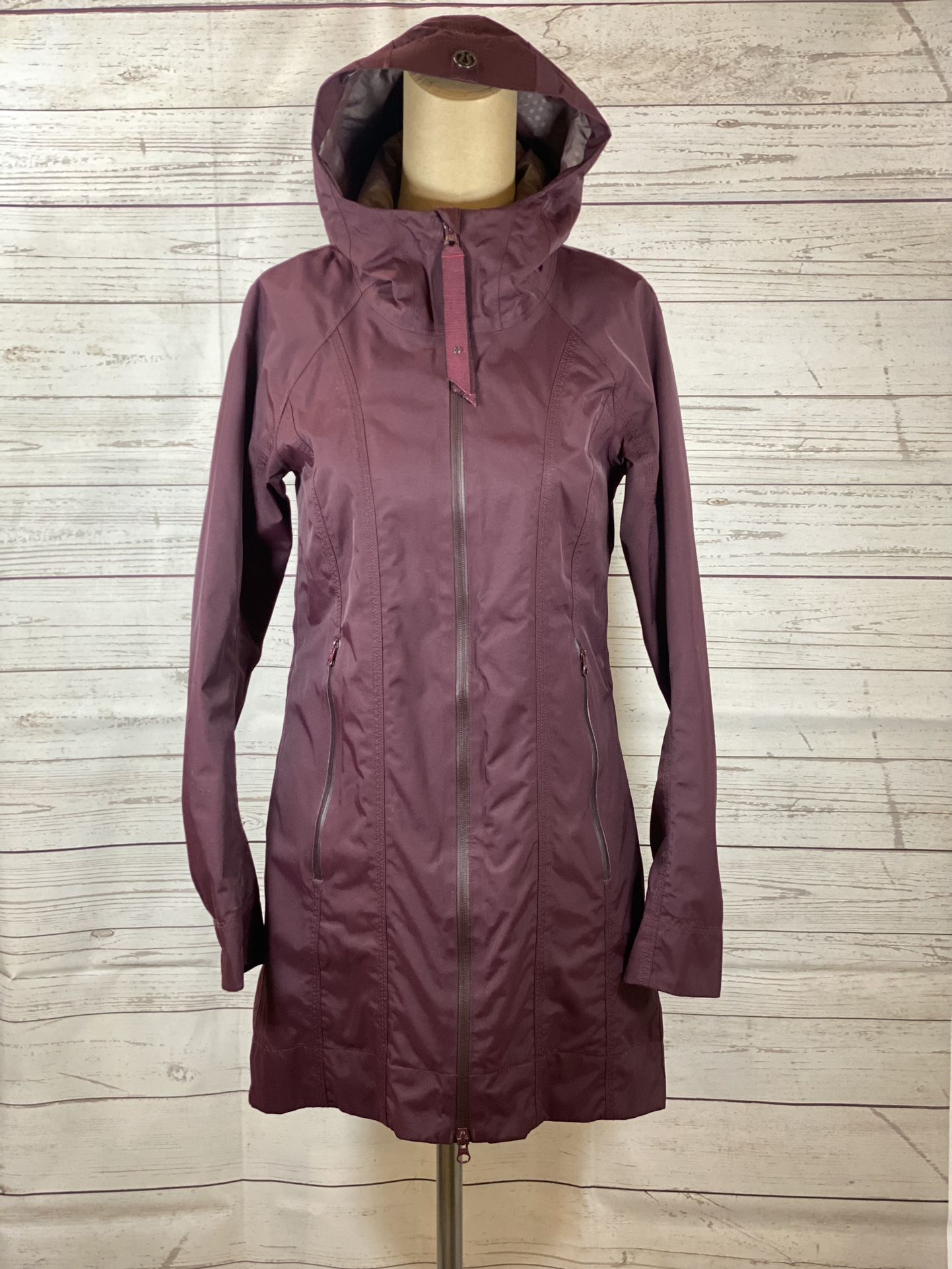 Lululemon Purple Right As Rain Waterproof Raincoat Size 2