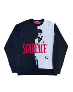 FW17 Supreme x Scarface Split Knit Sweater Men’s Size Medium