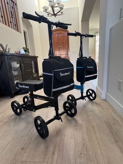 $75 each Brand new knee scooter / knee walker with suspension shock absorber