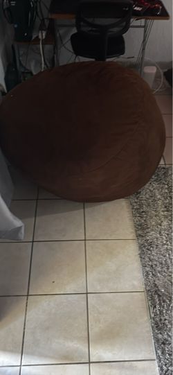 Large Brown Bean Bag Chair