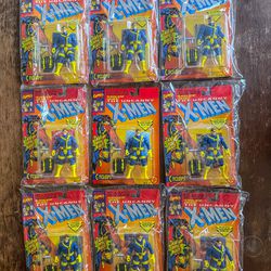 1993 ToyBiz The Uncanny X-Men Cyclops Light Up Optic Blast (lot of 9)