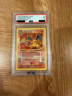 1999 Base set Shadowless Charizard PSA 3