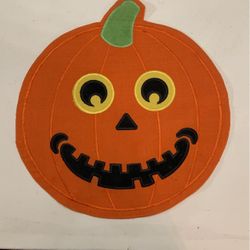Jack-o’-lantern placemat