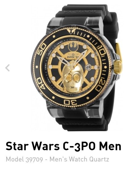 Star Wars C-3 PO Men's Watch Invicta - NIB