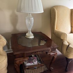Elegant Cherry Wood End Tables ($40/EACH)