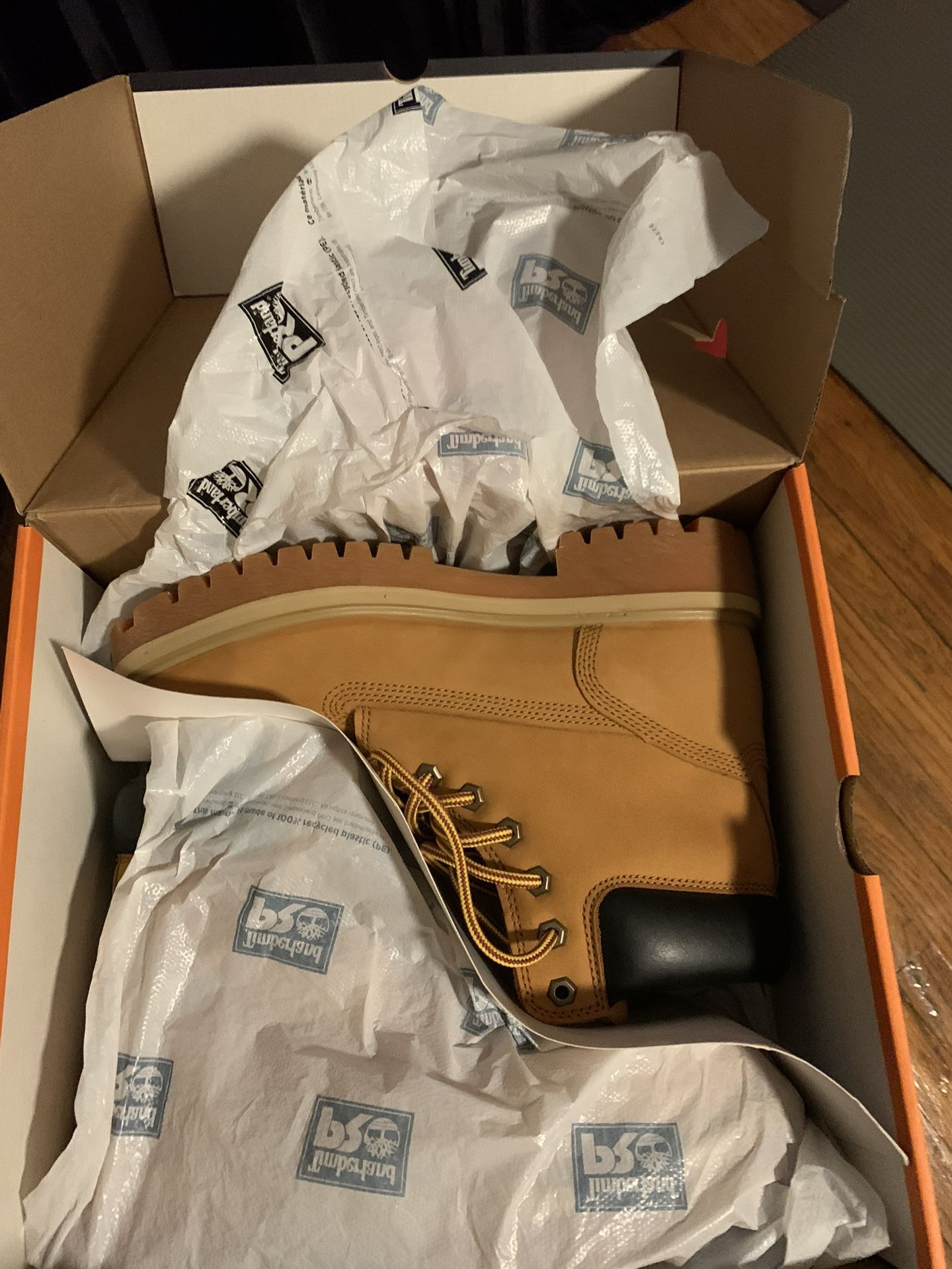 Brand New Steel Toe Work Boots In The Box