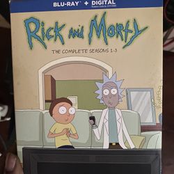 Rick And Morty Blu-ray Season 1 , 2 And 3