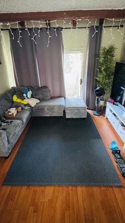 Large Dark Gray Area Rug