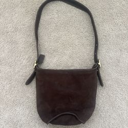 Rare Vintage Coach Soho Duffle Crossbody Bag Brown Leather Style 9953 Hangtag USA 