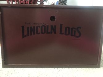 Original Lincoln Logs Set w/ Carrying Case 
