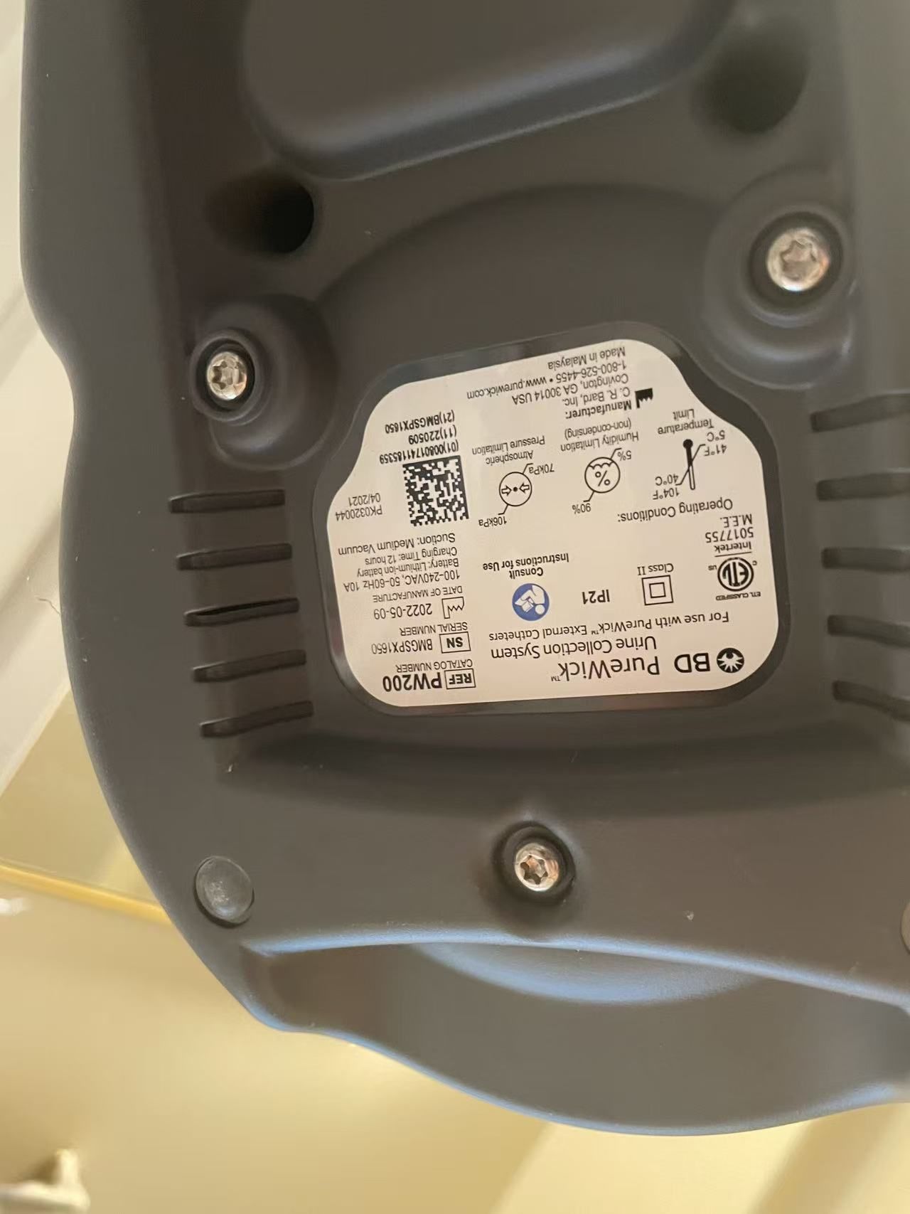 PureWick™ Urine Collection System with Battery
