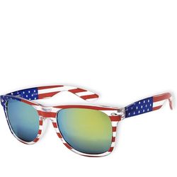 Goson American Flag Wayfarer Spring Hinge Sunglasses Glasses