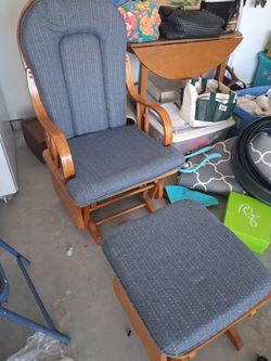 Baby Nursery Glider Chair and otterman