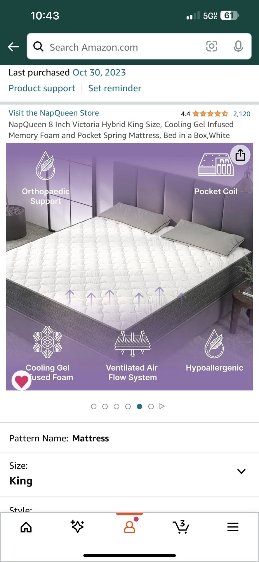 King Mattress for Sale in Schertz, TX OfferUp