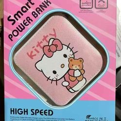 Hello kitty POWER BANK USB BACKUP POWER BUILT-IN HIGH CAPACITY LITHIUM BATTERY LONG LASTING HIGH CAP