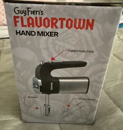 Guy Fiere’s hand mixer, new in box.