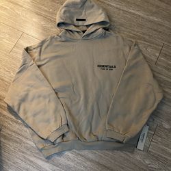 Essentials Fea Of God Desert Tan Hoodie