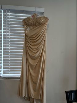 Gold dress