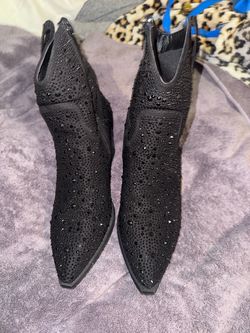 Black Glittery boots