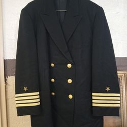 Men's Navy Captain Dress Jacket 40 R