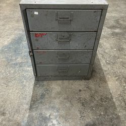 Industrial 4-Drawer Steel Cabinet