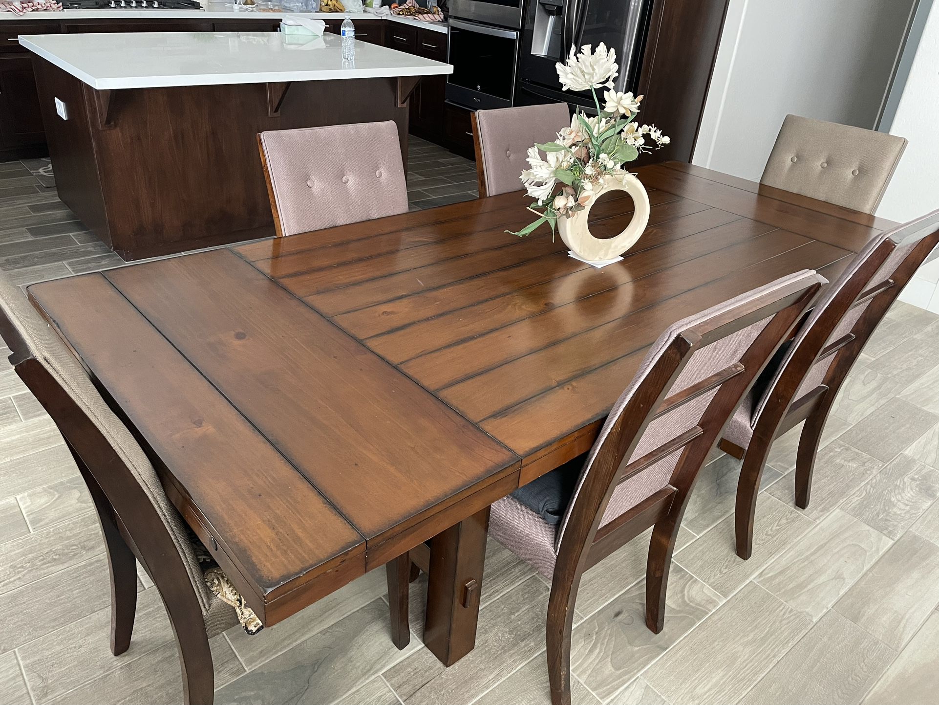 Formal Dining Table and Six Chairs 