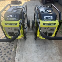 RYOBI 4000-Watt Recoil Start Gasoline Powered Inverter Generator with CO Shutdown $445 Each 