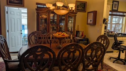 AICO MICHAEL AMINI DESIGNER 9 PIECES  DINING  SET