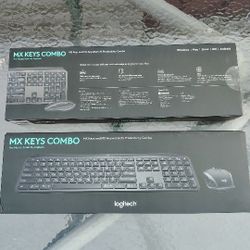 Logitech MX Keys Wireless Combo Keyboard & Mouse Windows Mac Linux Android Bluetooth