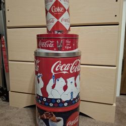 4 DIFFERENT COCA COLA TINS