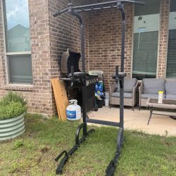 Tower Dip Station Pull Up Bar for Home Gym Adjustable Height Strength Training Workout Equipment,Pull Up Bar Station