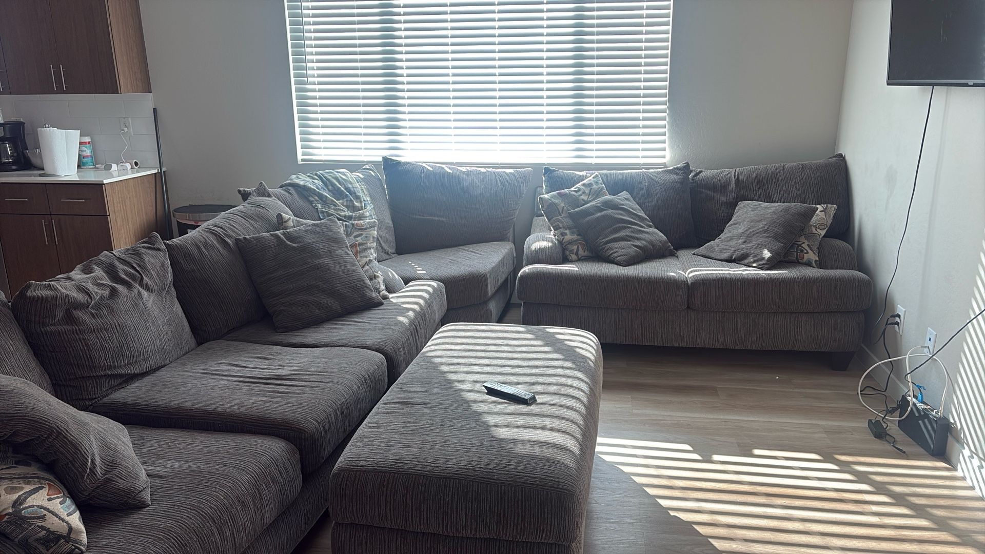 Couch + Ottoman For Sell