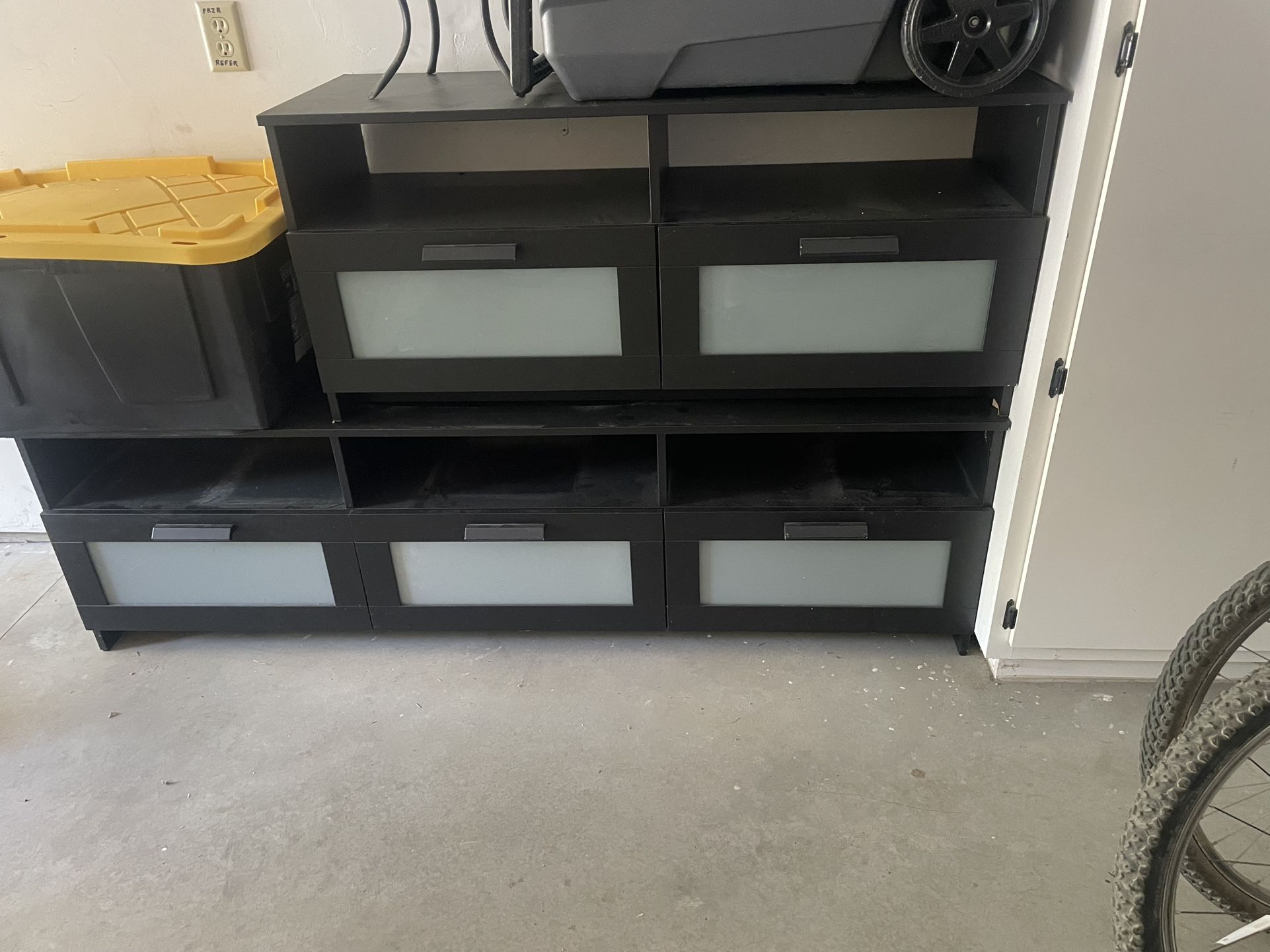 IKEA black Tv Console