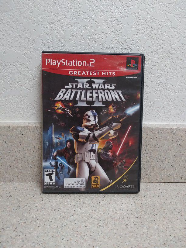 Star Wars Battlefront II Complete PlayStation 2 PS2 Video Game 2004 - 2006 Works