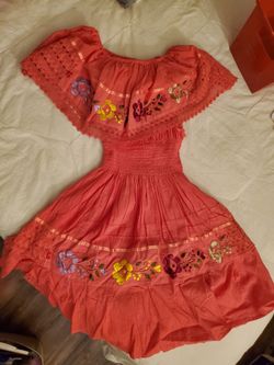 Red Mexican Dress 