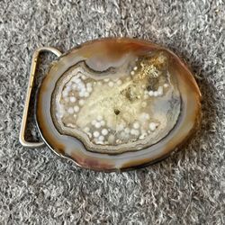 Polished Agate Belt Buckle