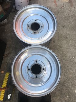 2 douglass aluminum wheels
