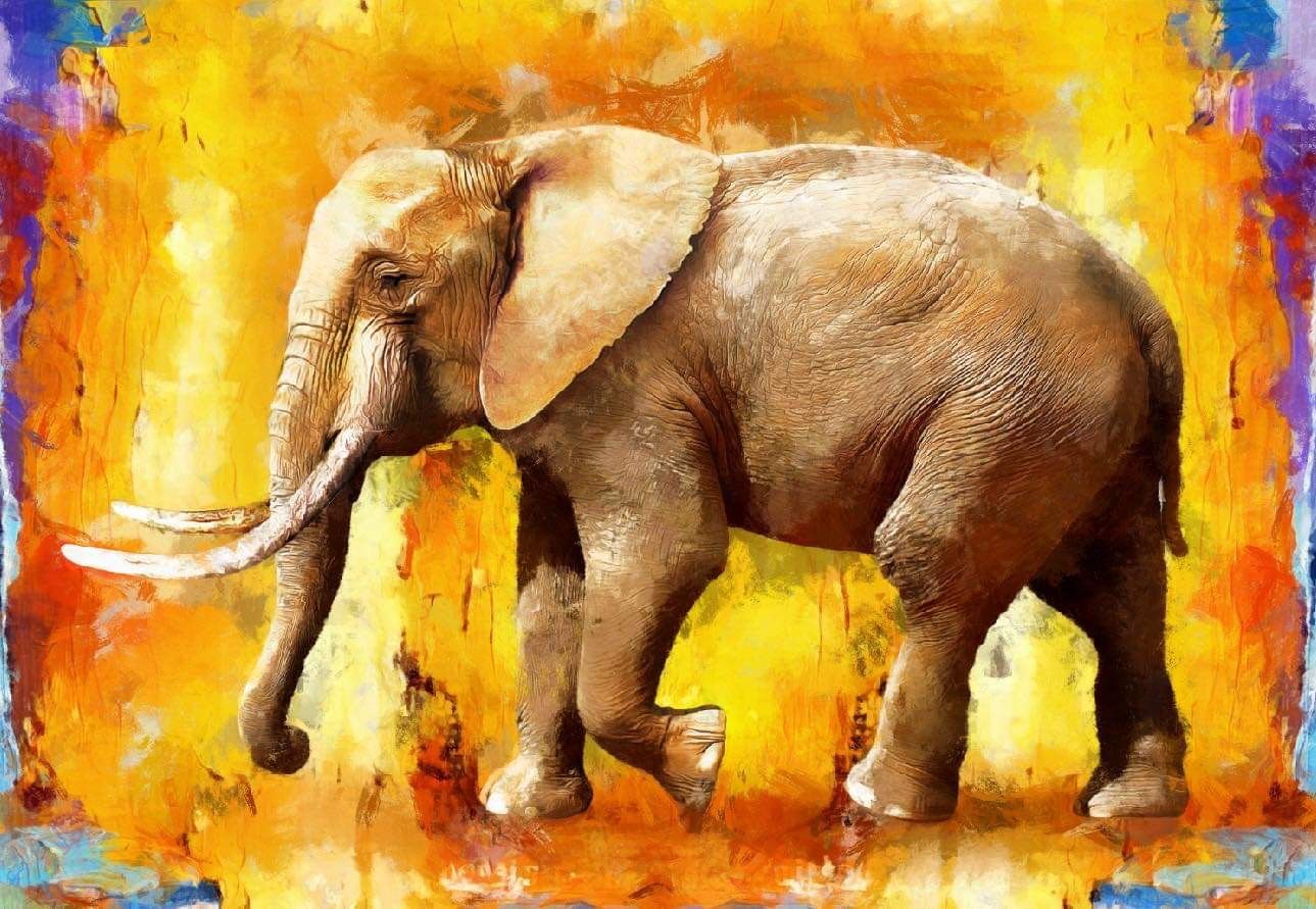 African Elephant Tapestry