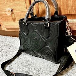 Original, Brand New Valentino Orlandi Black Quilted Top Handle Bag. Brand new. Never used with tags 