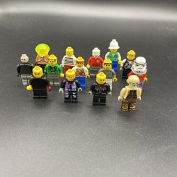 Bulk Lot Of 14 Lego Mini Figures Random Mixed