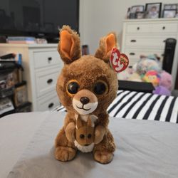 New. Ty. Beanie Boos. Kipper The Kangaroo With Joey.