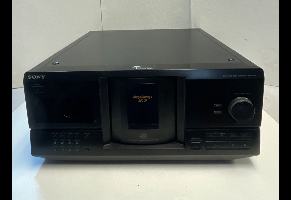 Sony CDP-CX235 Carousel Mega Storage 200 CD Changer Player No Remote - Tested
