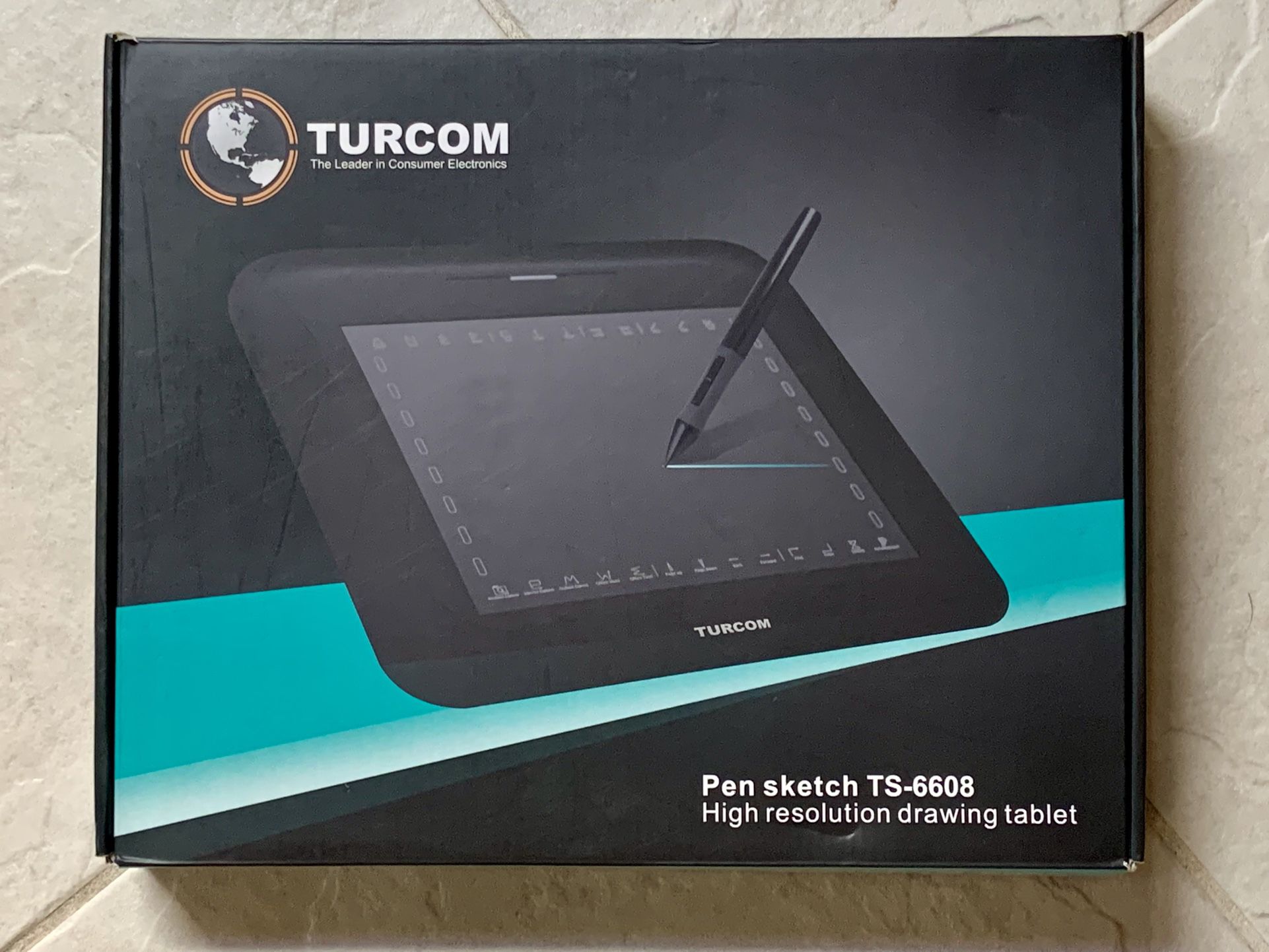 Turcom TS-6608 Graphic Tablet Drawing Tablets and Pen/Stylus for PC Mac Computer 8 x 6 Inches Surface Area 2048 Levels Pressure Sensitivity, 5080 LPI