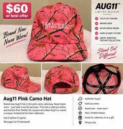 Aug11 Pink Camo “unbreakable” Hat