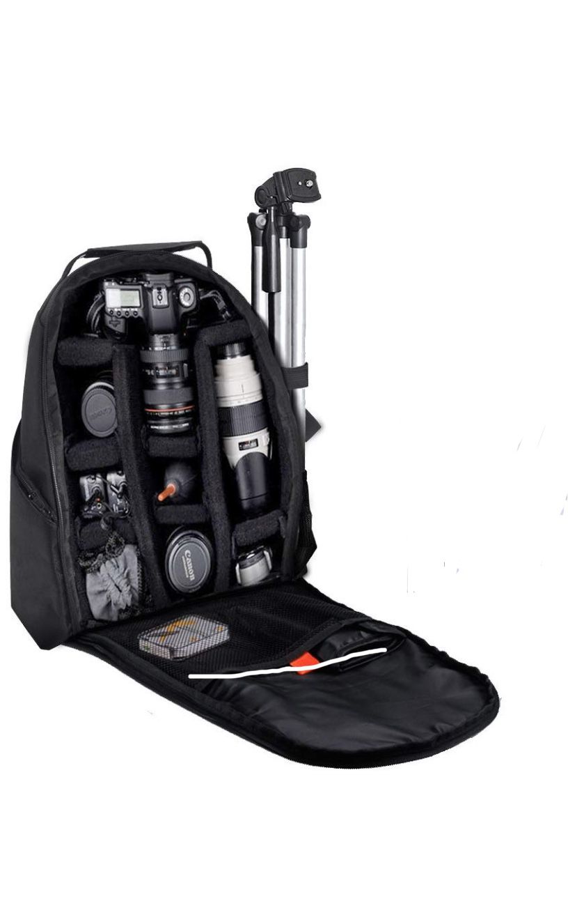 Deluxe Digital SLR Camera Backpack For Canon EOS Rebel EOS-M, EOS M3, EOS M6, EOS M10, EOS M50, M100, T3, T3i, T4i, T5, T5i, T6, T6i, T6s, T7, T7i, E