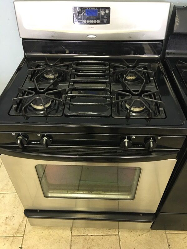 Whirlpool stainless steel gas stove